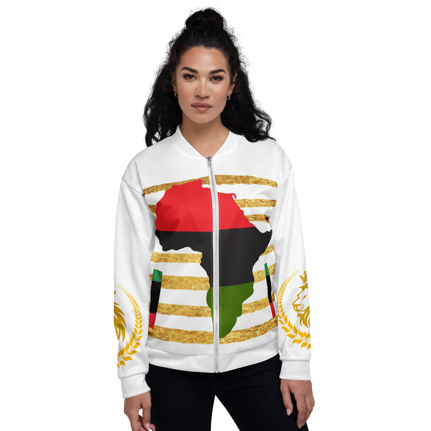 Royal Roots Pan-African Unisex Bomber Jacket