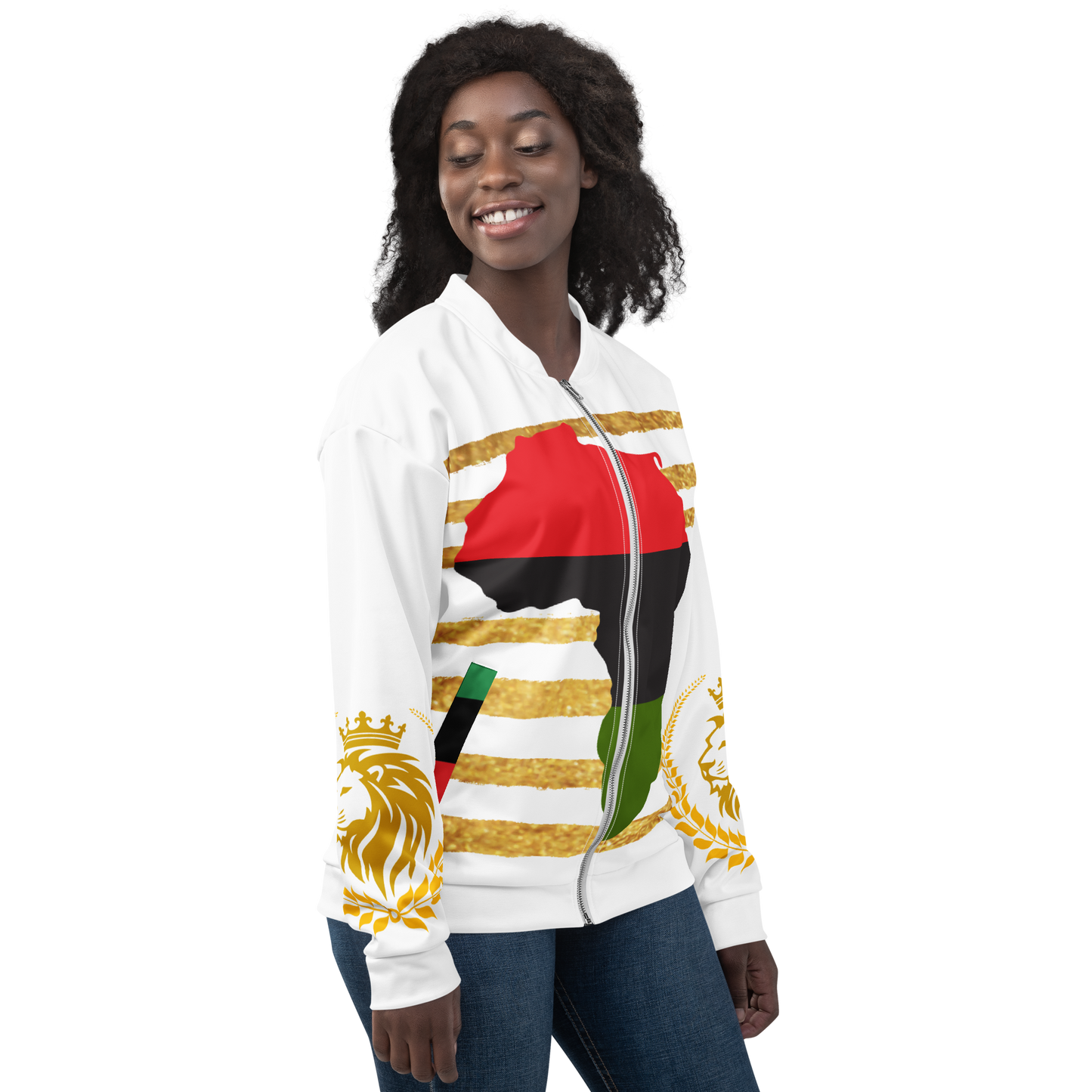 Royal Roots Pan-African Unisex Bomber Jacket