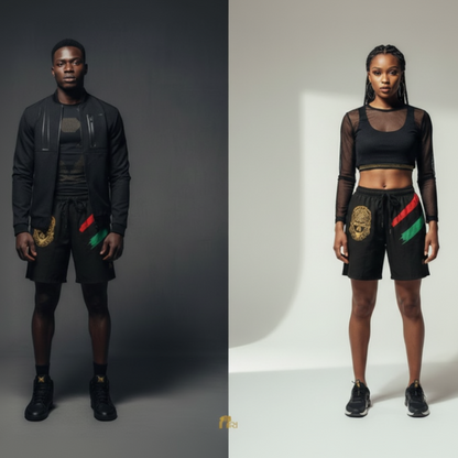Pan African Pride Unisex Long Shorts