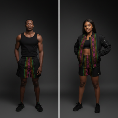 Nubian Motion Unisex Shorts