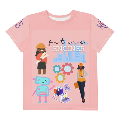 Future Engineer Youth Crewneck Tee for Girls