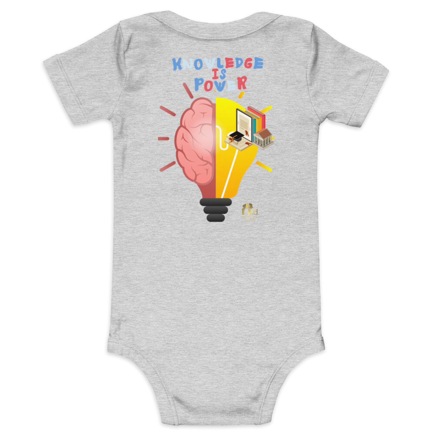Education Is Key Short Sleeve Onesie Tee for Boys