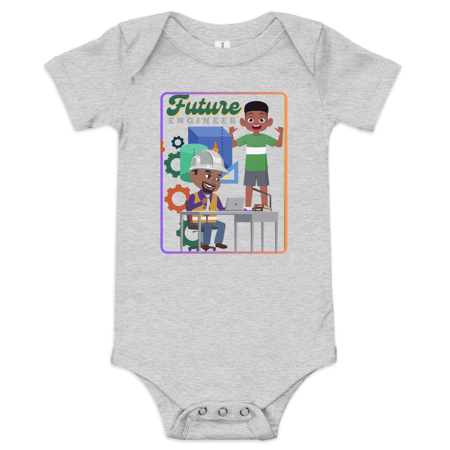 Future Engineer Baby Short Sleeve Onesie for Boys