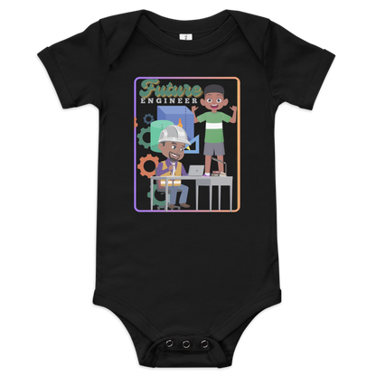 Future Engineer Baby Short Sleeve Onesie for Boys