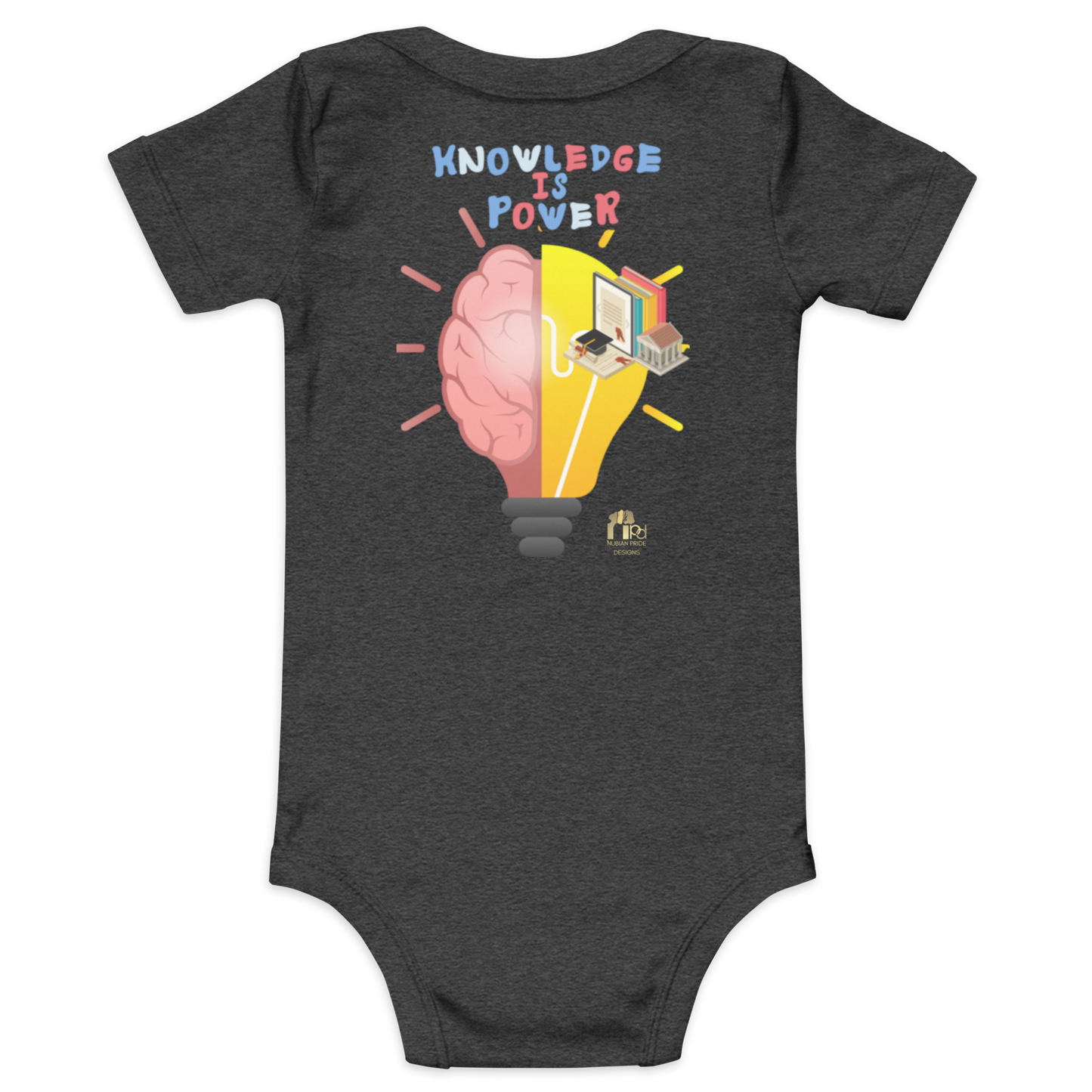 Education Is Key Short Sleeve Onesie Tee for Boys
