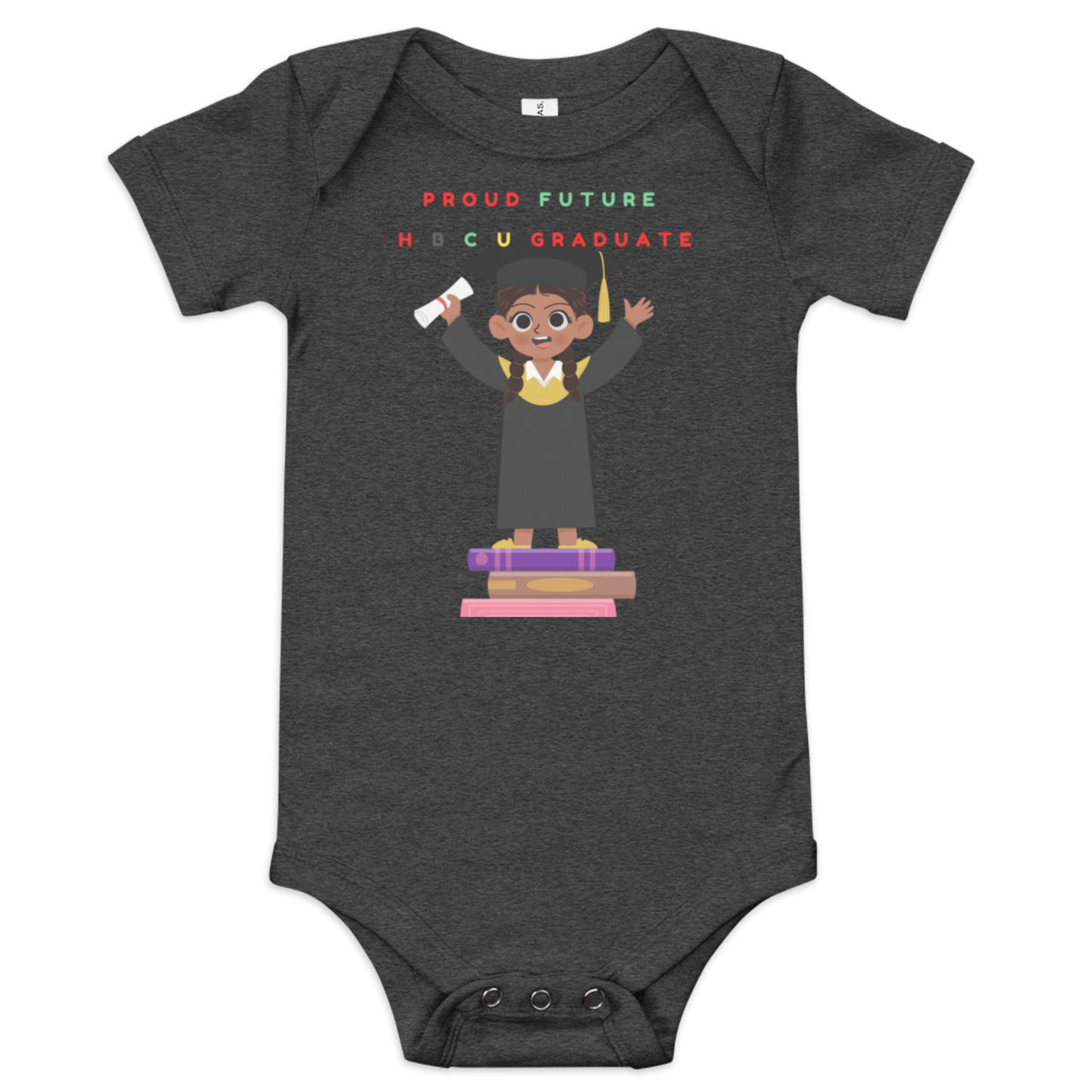 Proud Future HBCU Graduate Short Sleeve Onesie Tee for Girls