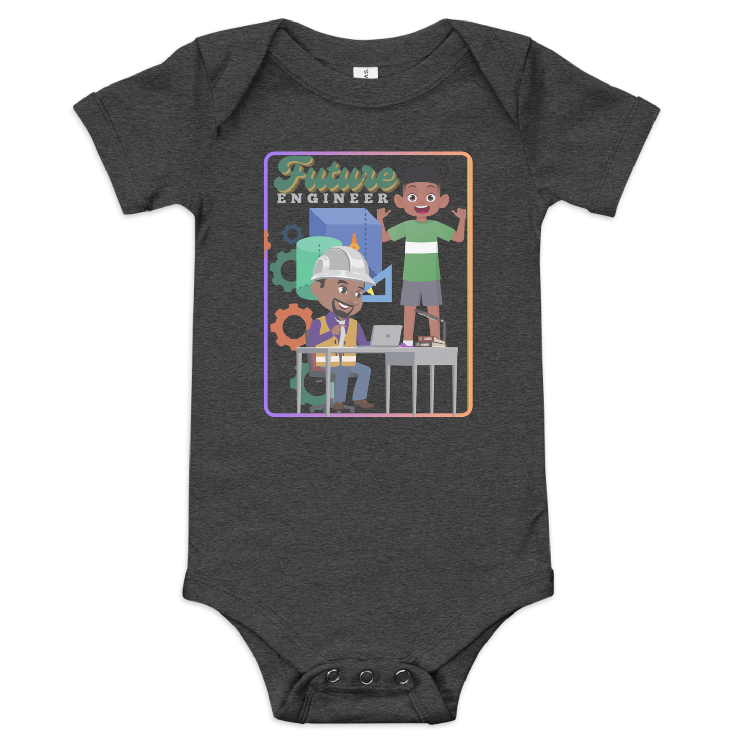 Future Engineer Baby Short Sleeve Onesie for Boys