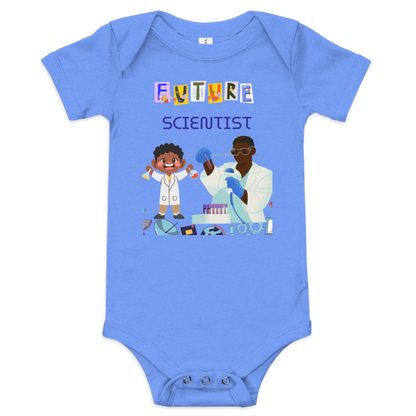 Future Scientist Baby Short Sleeve Onesie for Boys