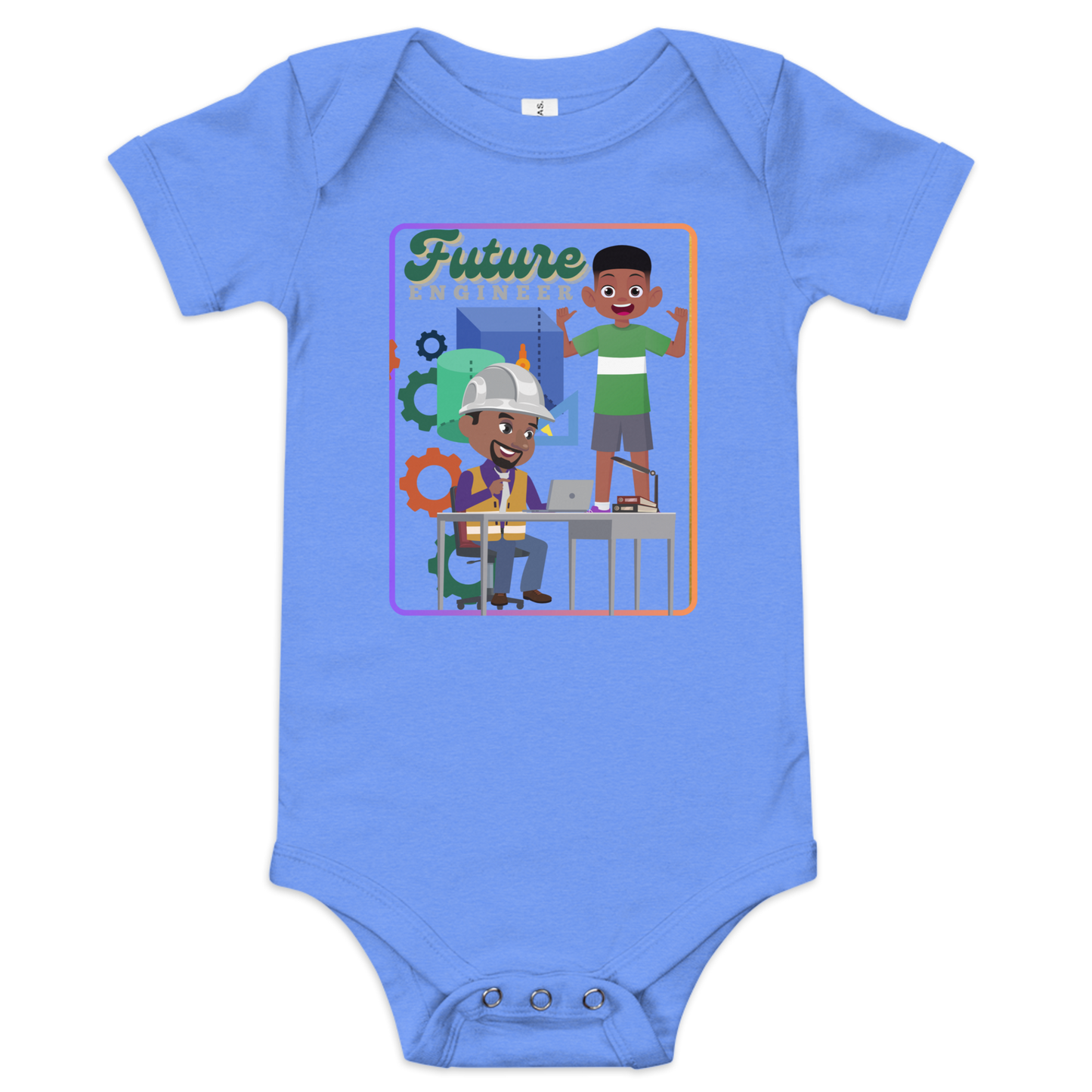 Future Engineer Baby Short Sleeve Onesie for Boys