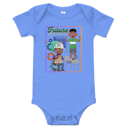 Future Engineer Baby Short Sleeve Onesie for Boys