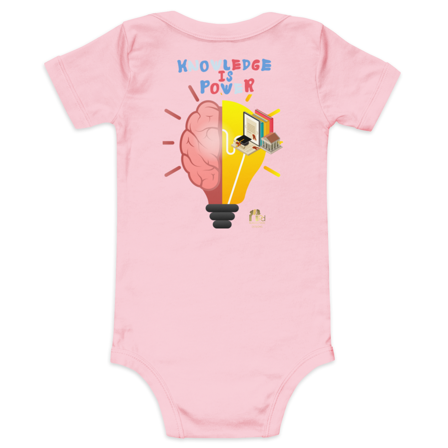 Education Is Key Short Sleeve Onesie Tee for Boys