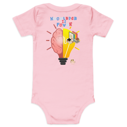 Education Is Key Short Sleeve Onesie Tee for Boys