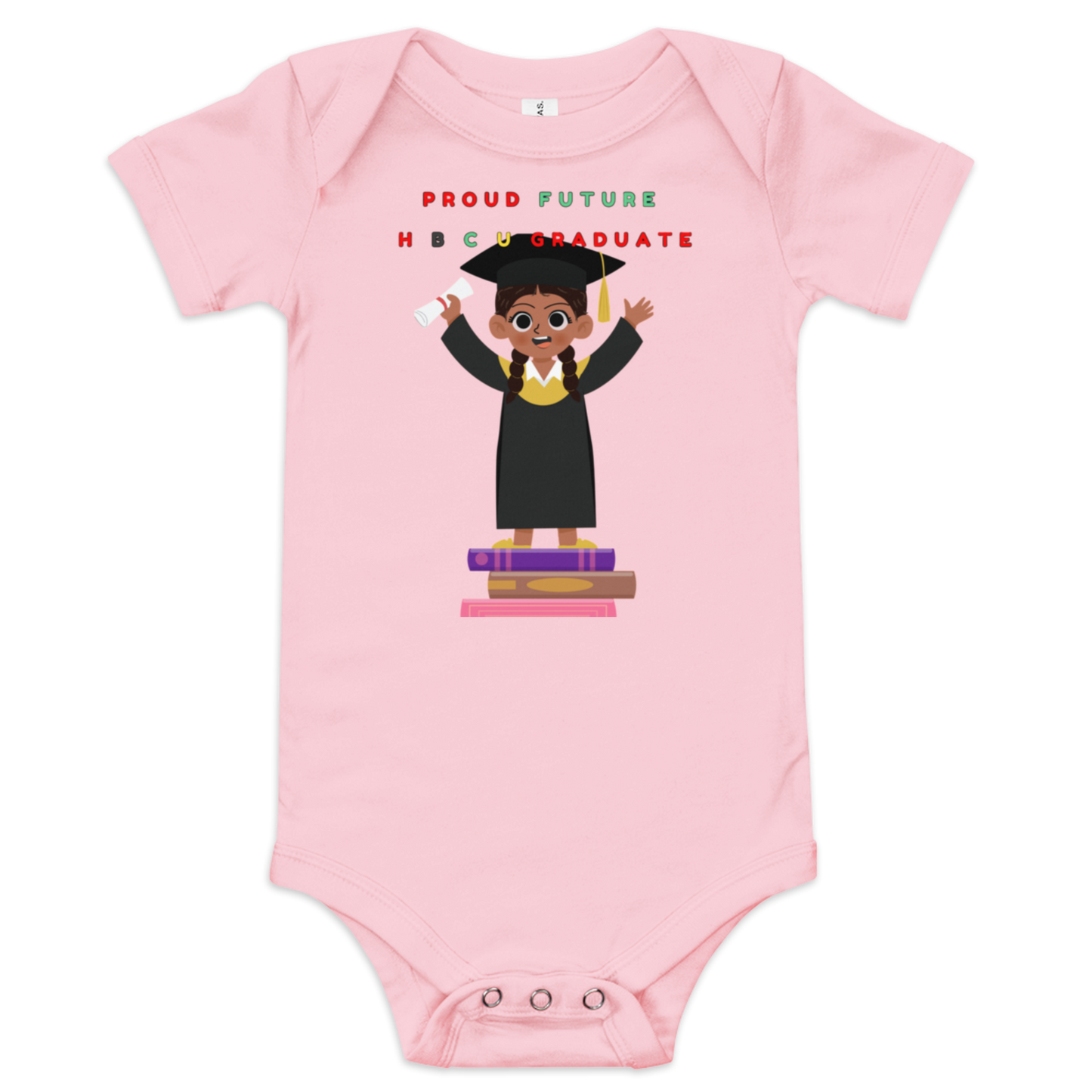 Proud Future HBCU Graduate Short Sleeve Onesie Tee for Girls