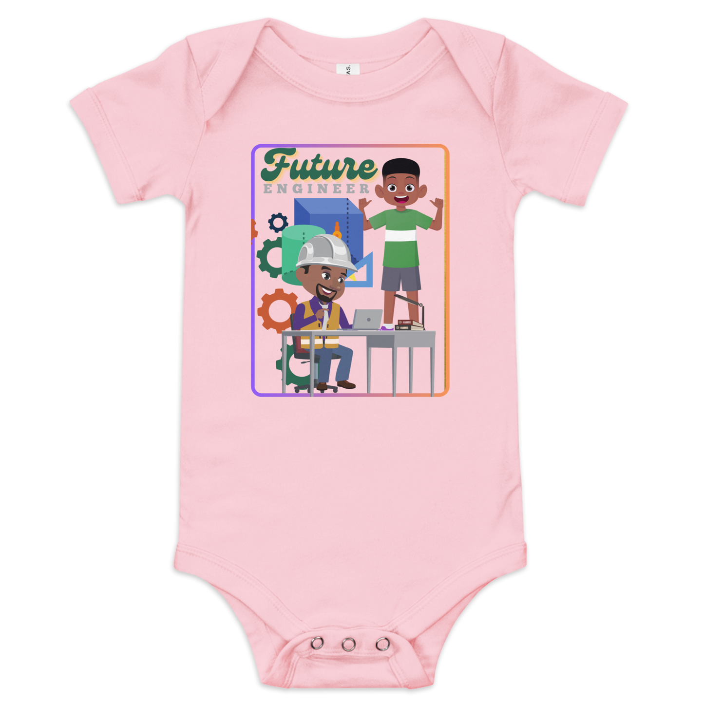 Future Engineer Baby Short Sleeve Onesie for Boys