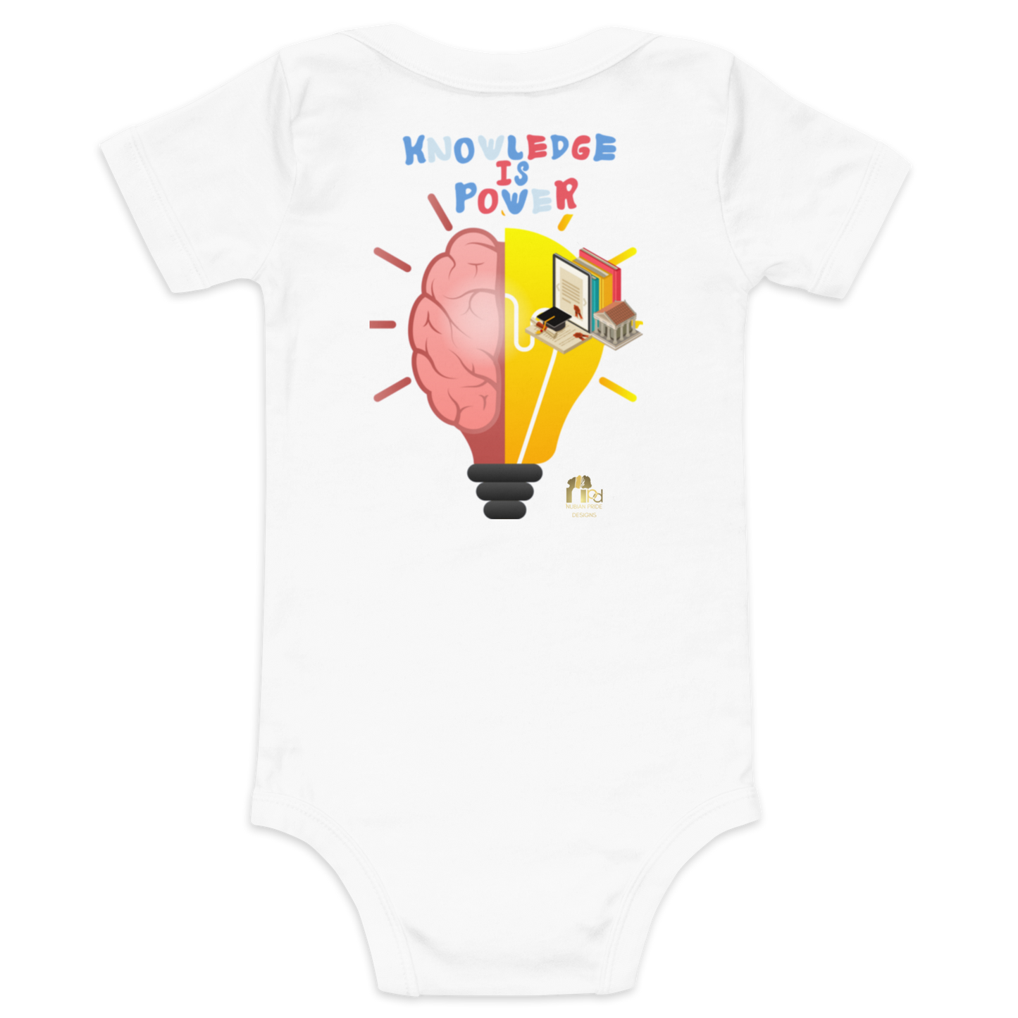 Education Is Key Short Sleeve Onesie Tee for Boys