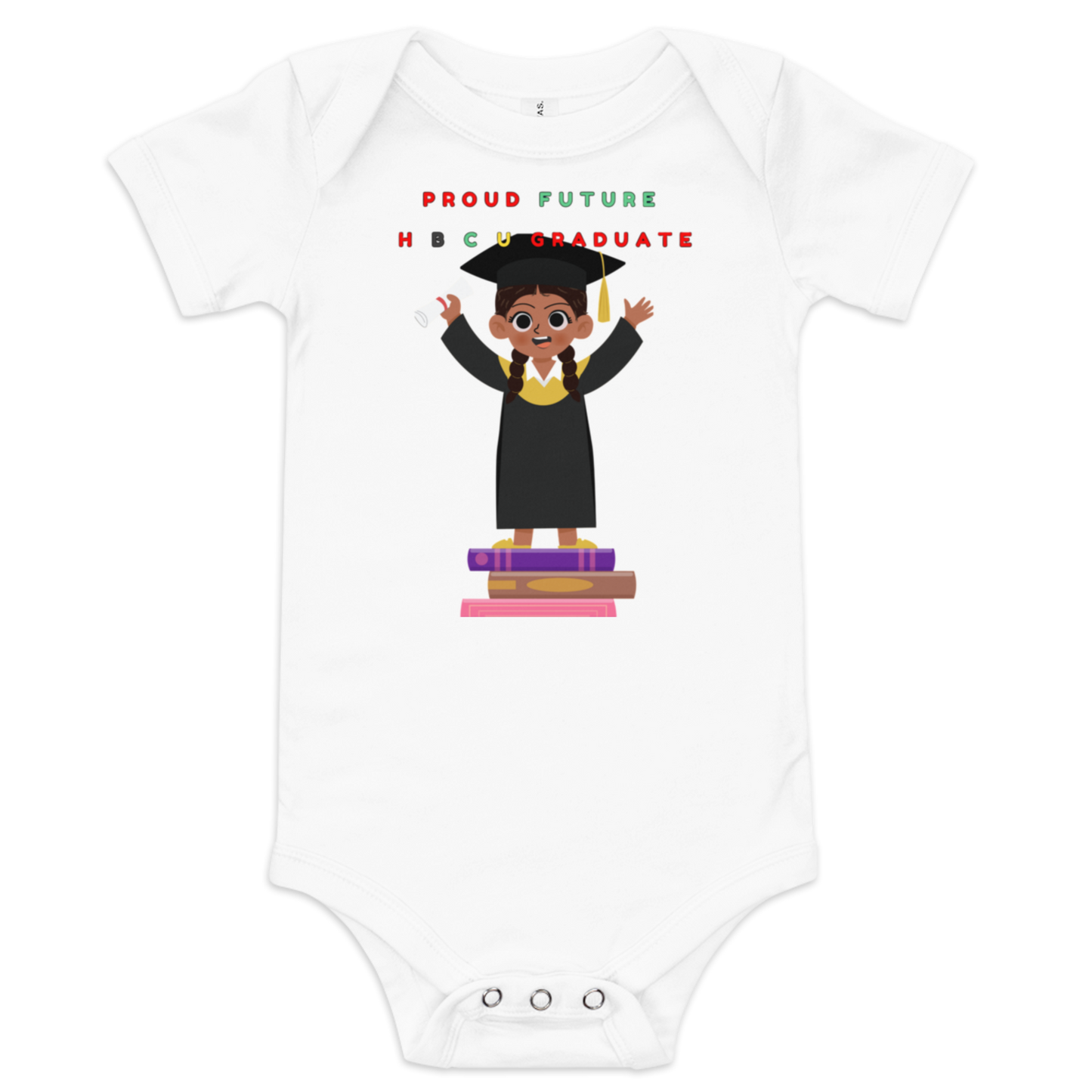 Proud Future HBCU Graduate Short Sleeve Onesie Tee for Girls