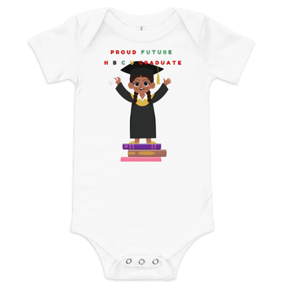 Proud Future HBCU Graduate Short Sleeve Onesie Tee for Girls