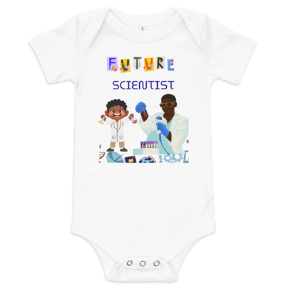 Future Scientist Baby Short Sleeve Onesie for Boys