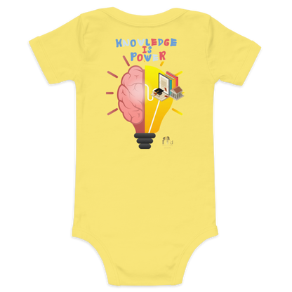 Education Is Key Short Sleeve Onesie Tee for Boys