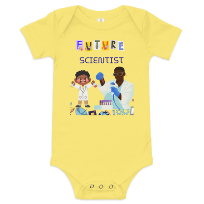 Future Scientist Baby Short Sleeve Onesie for Boys