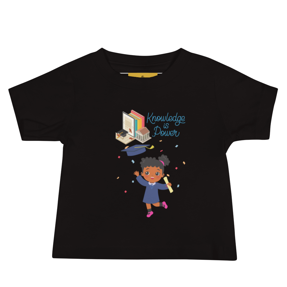 Knowledge Is Power Baby Jersey Tee for Girls