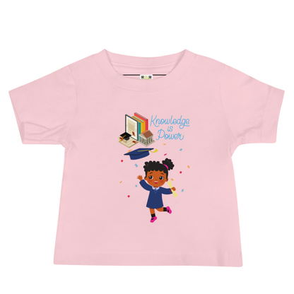 Knowledge Is Power Baby Jersey Tee for Girls