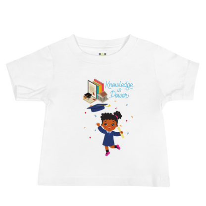 Knowledge Is Power Baby Jersey Tee for Girls
