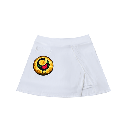 "Ancestral Wisdom" Sankofa High-Waist A-Line Skirt