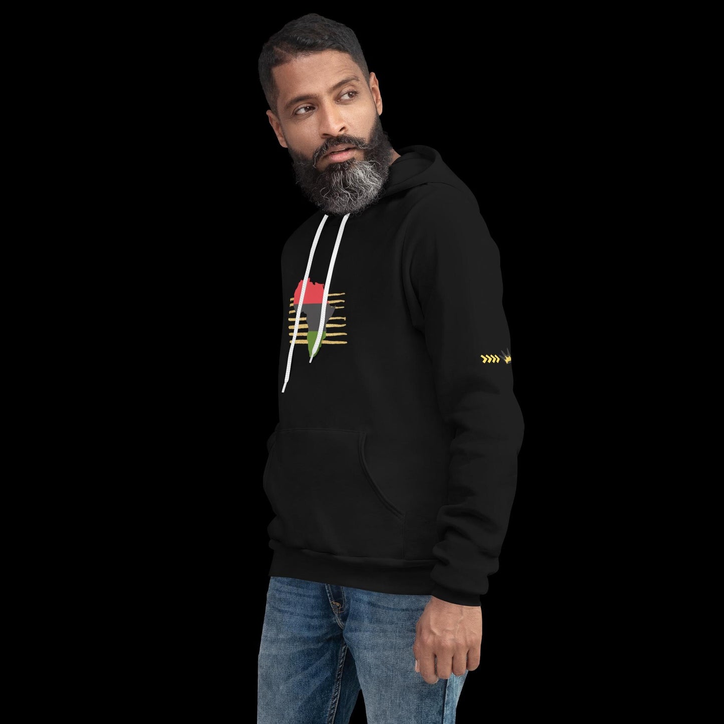 Africa on Gold Unisex Hoodie