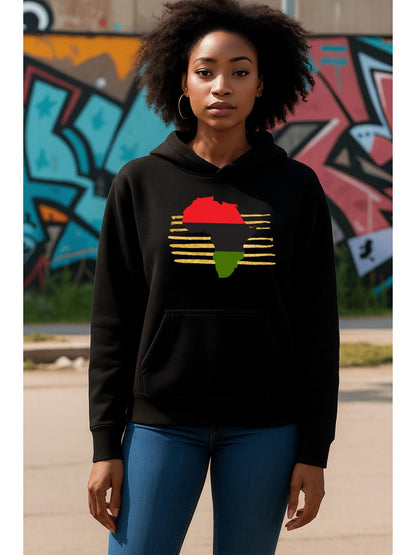 Africa on Gold Unisex Hoodie