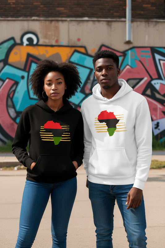 Africa on Gold Unisex Hoodie