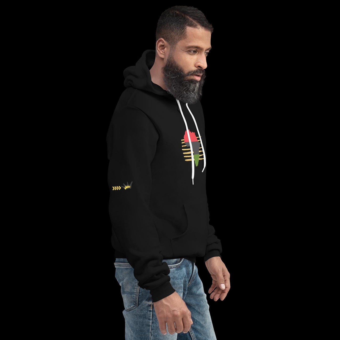 Africa on Gold Unisex Hoodie