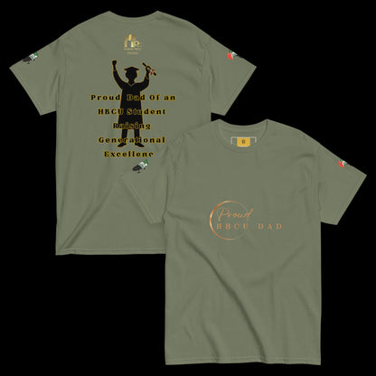 HBCU Proud Dad Classic Cotton Tee – Legacy, Pride & Black Excellence