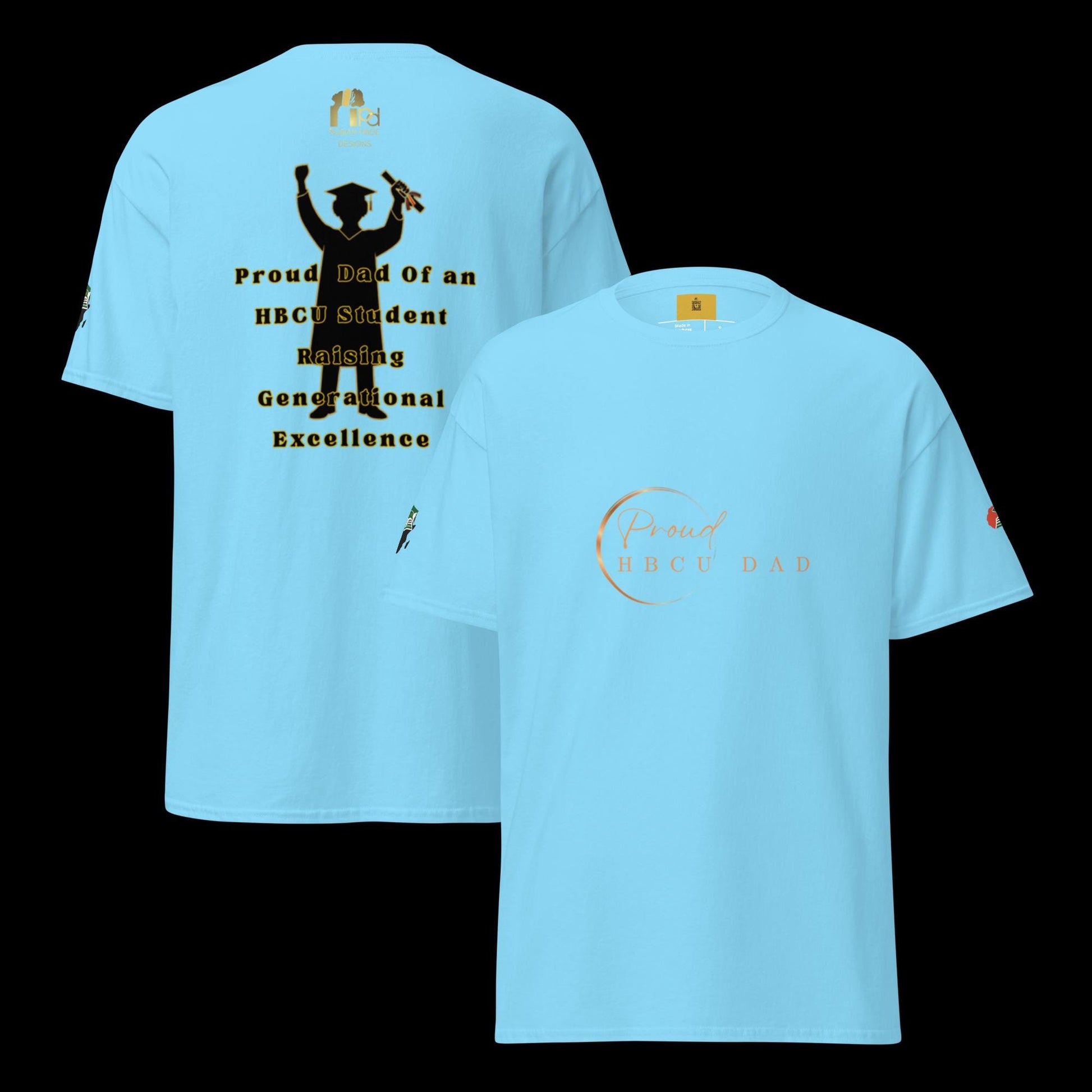 HBCU Proud Dad Classic Cotton Tee – Legacy, Pride & Black Excellence
