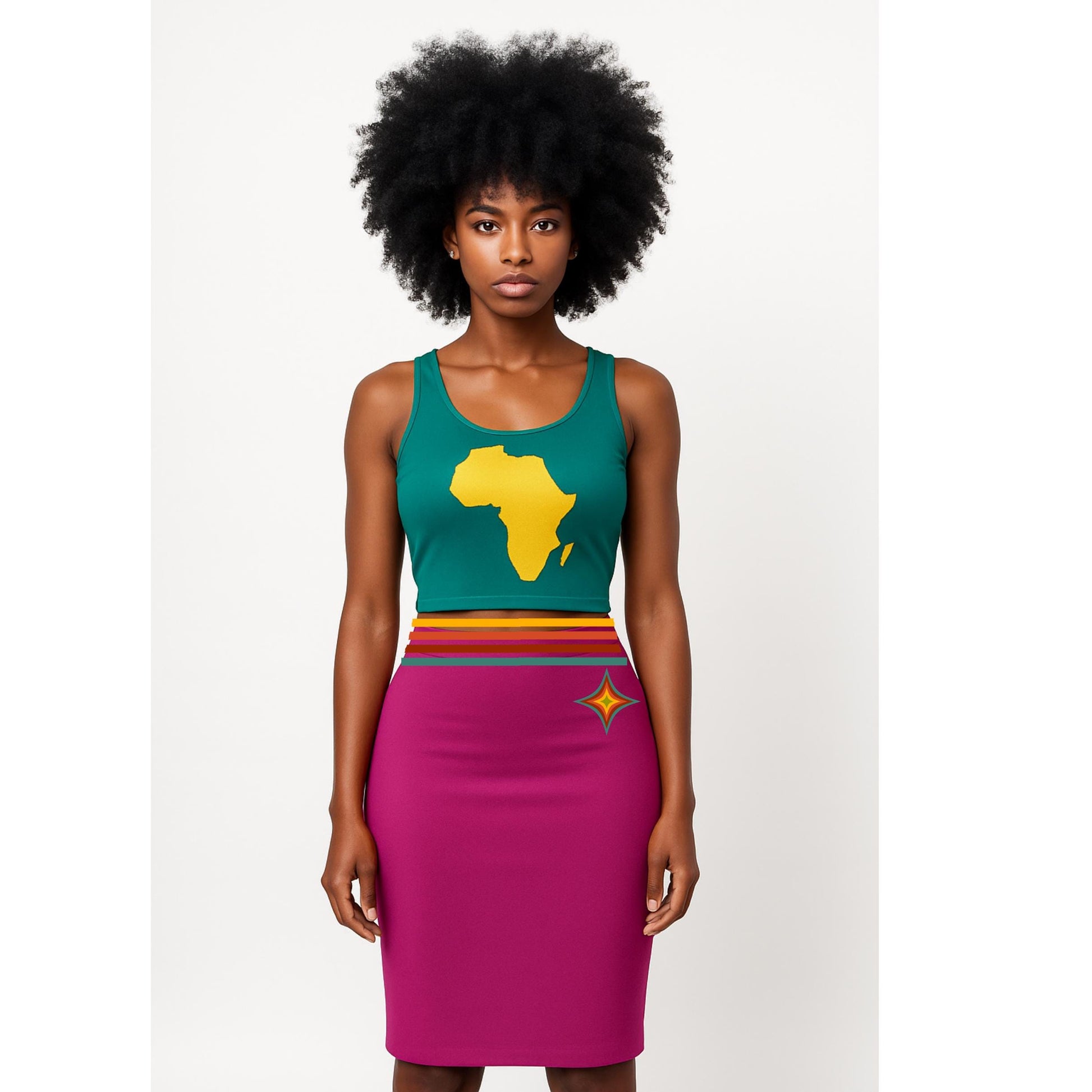 Coordinating "Accountability" Pencil Skirt (HotPink)