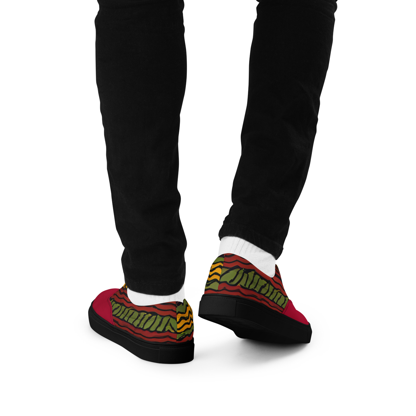 Tribal Lace-Up Canvas Shoes for Men