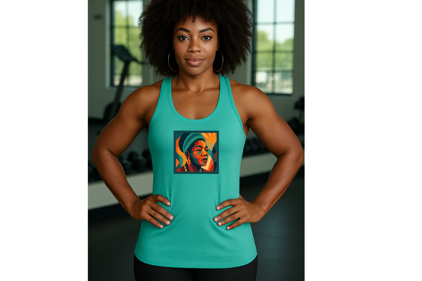 Maya Empowerment Fitted Racerback Top for Women