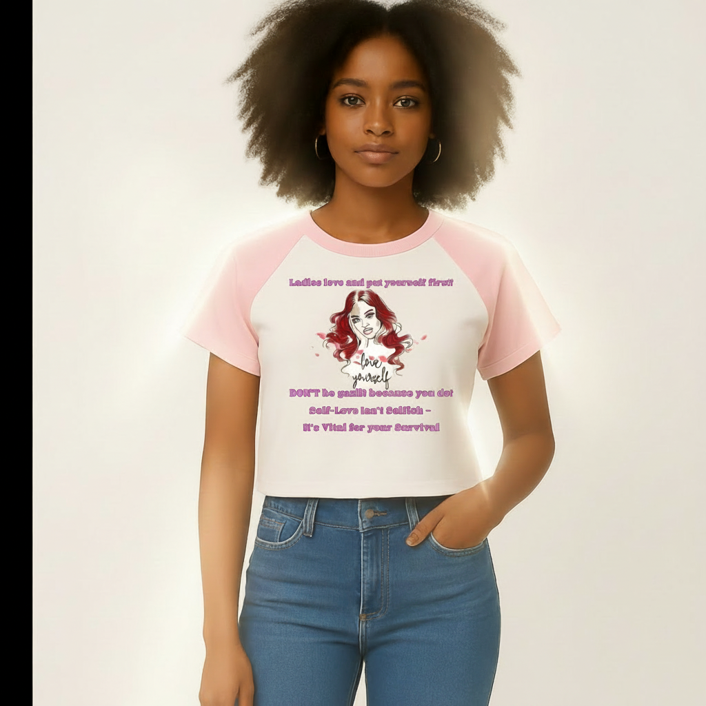 No Pain in Love Crop Top Tee for Women
