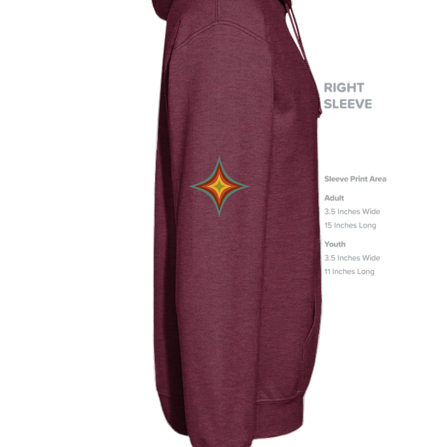 Heather Sport Dark Maroon - SLEEVE_RIGHT