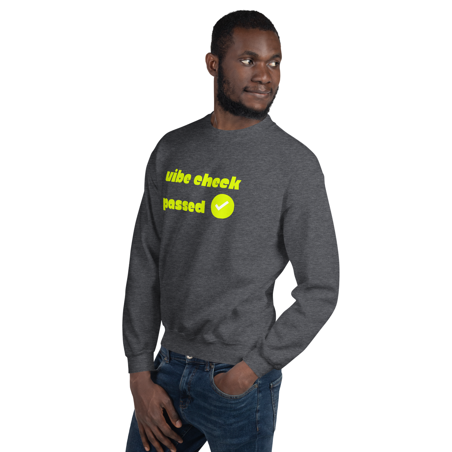 Check the Vibe Sweatshirt – “Vibe Check Passed”