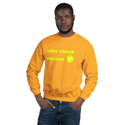 Check the Vibe Sweatshirt – “Vibe Check Passed”