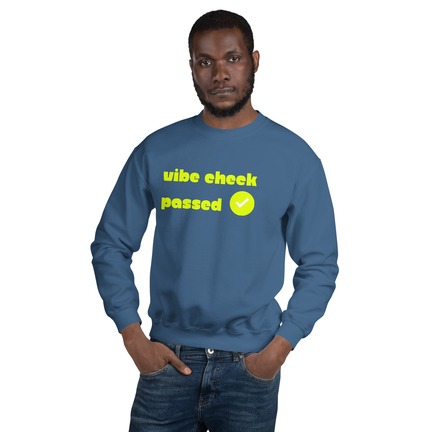 Check the Vibe Sweatshirt – “Vibe Check Passed”