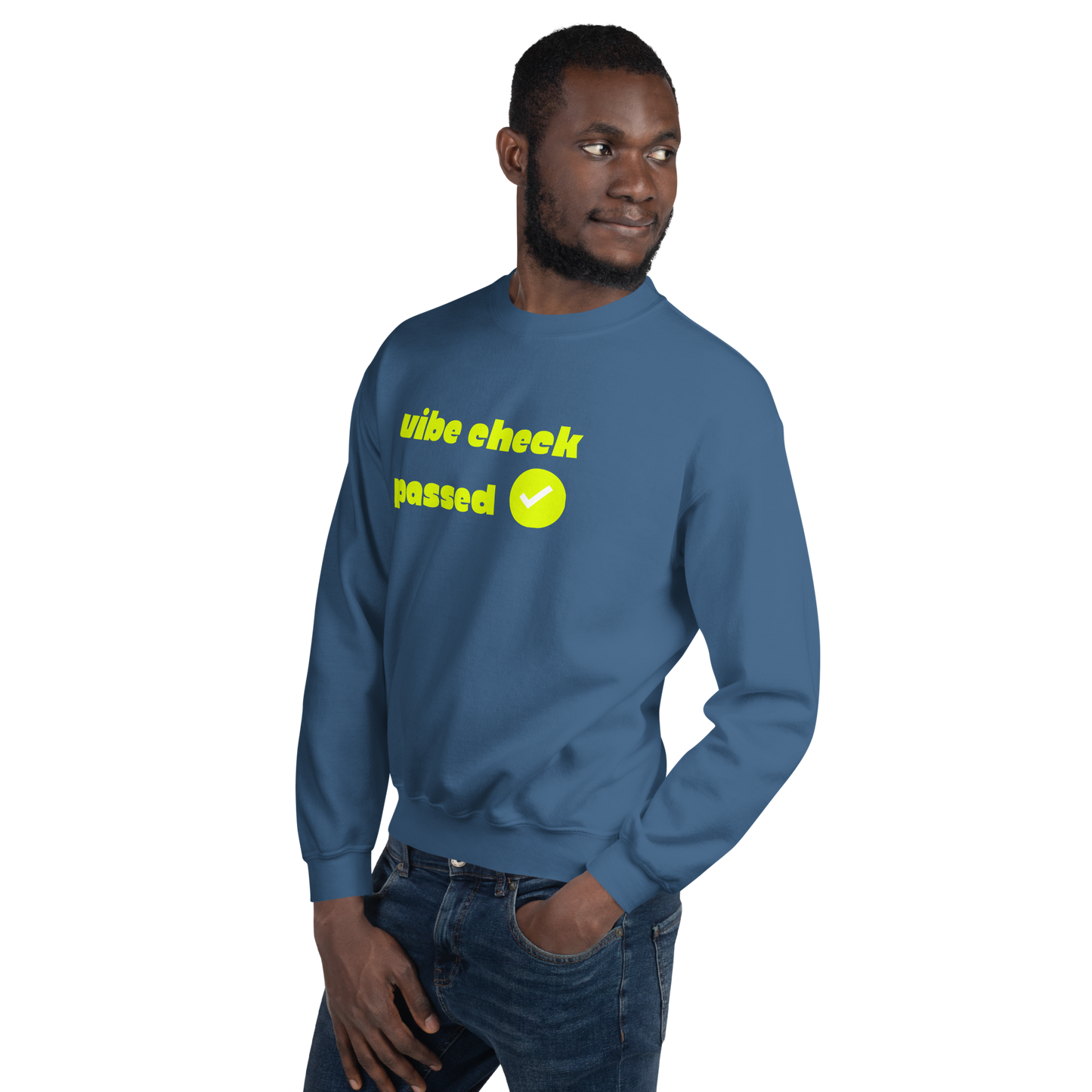 Check the Vibe Sweatshirt – “Vibe Check Passed”