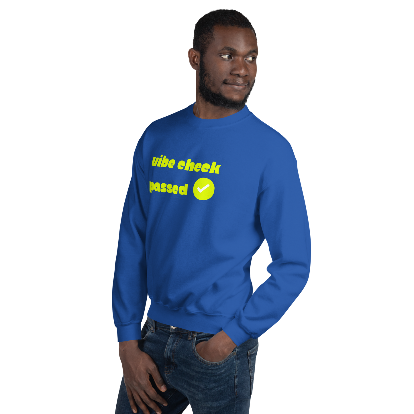 Check the Vibe Sweatshirt – “Vibe Check Passed”