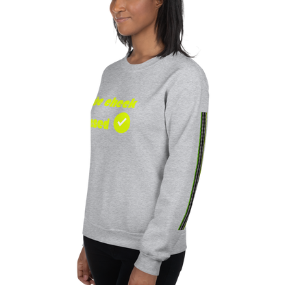 Check the Vibe Sweatshirt – “Vibe Check Passed”