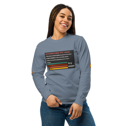 Sleeve Accountability Garment-Dyed Unisex Tee