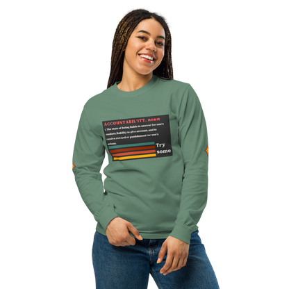 Sleeve Accountability Garment-Dyed Unisex Tee