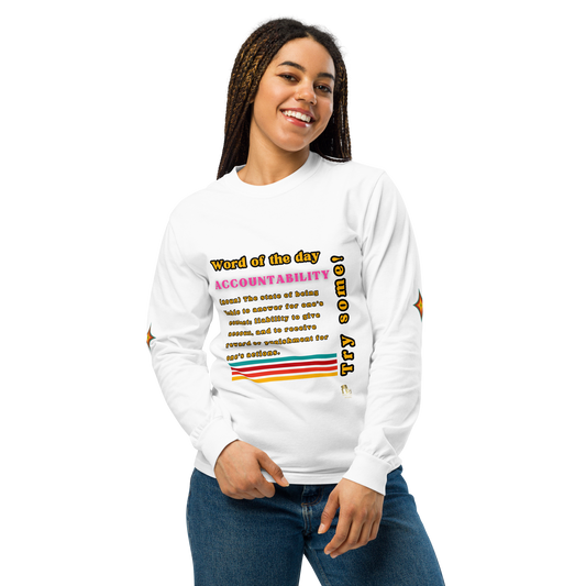 Accountability Long-Sleeve Garment-Dyed Unisex Tee