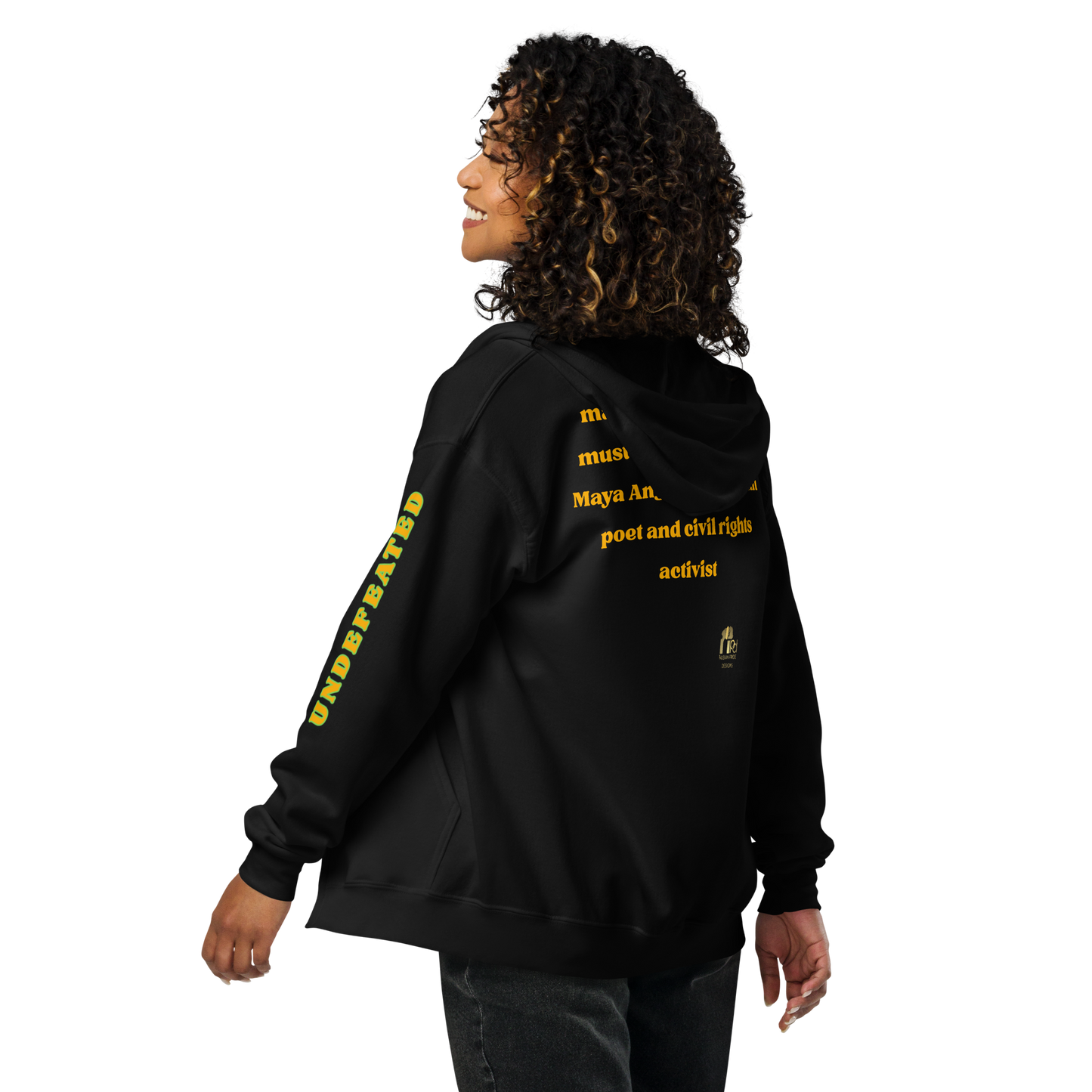 "Undefeated" Maya Angelou Tribute Unisex Hoodie