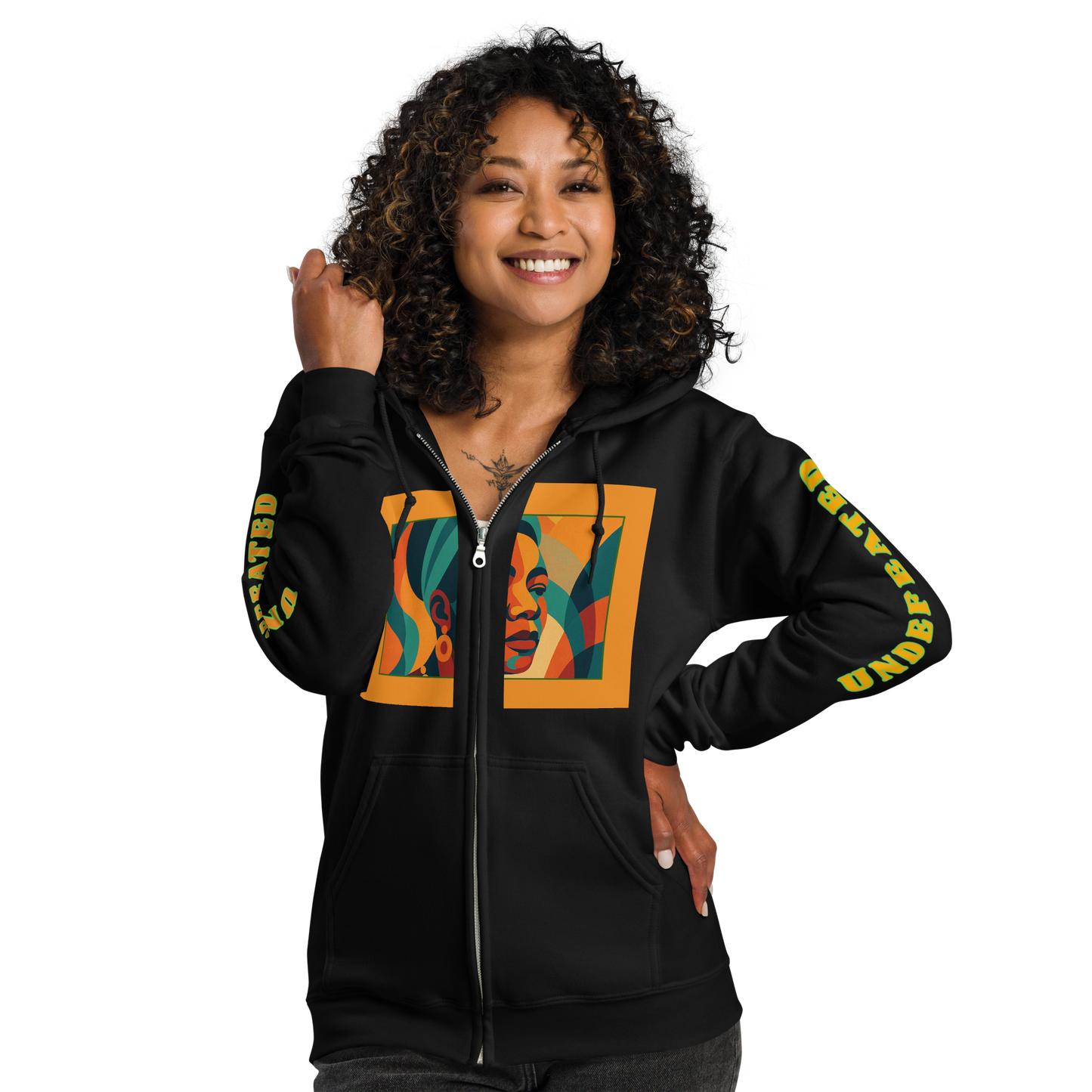 "Undefeated" Maya Angelou Tribute Unisex Hoodie